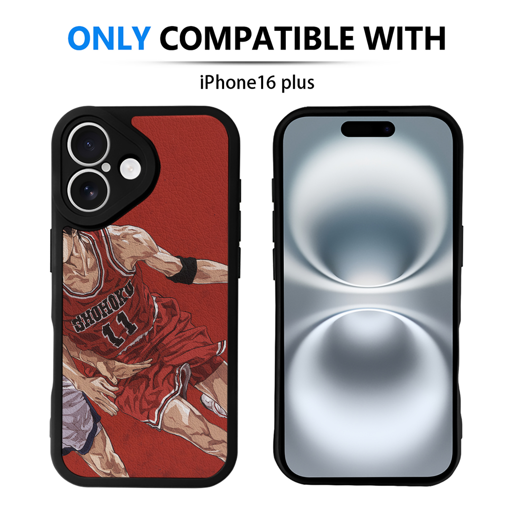 （画像用） SLAM DUNK／スラムダンク 【iPhone 16シリーズ対応】シリコンスマホケース（レザー調） 材質：シリコン